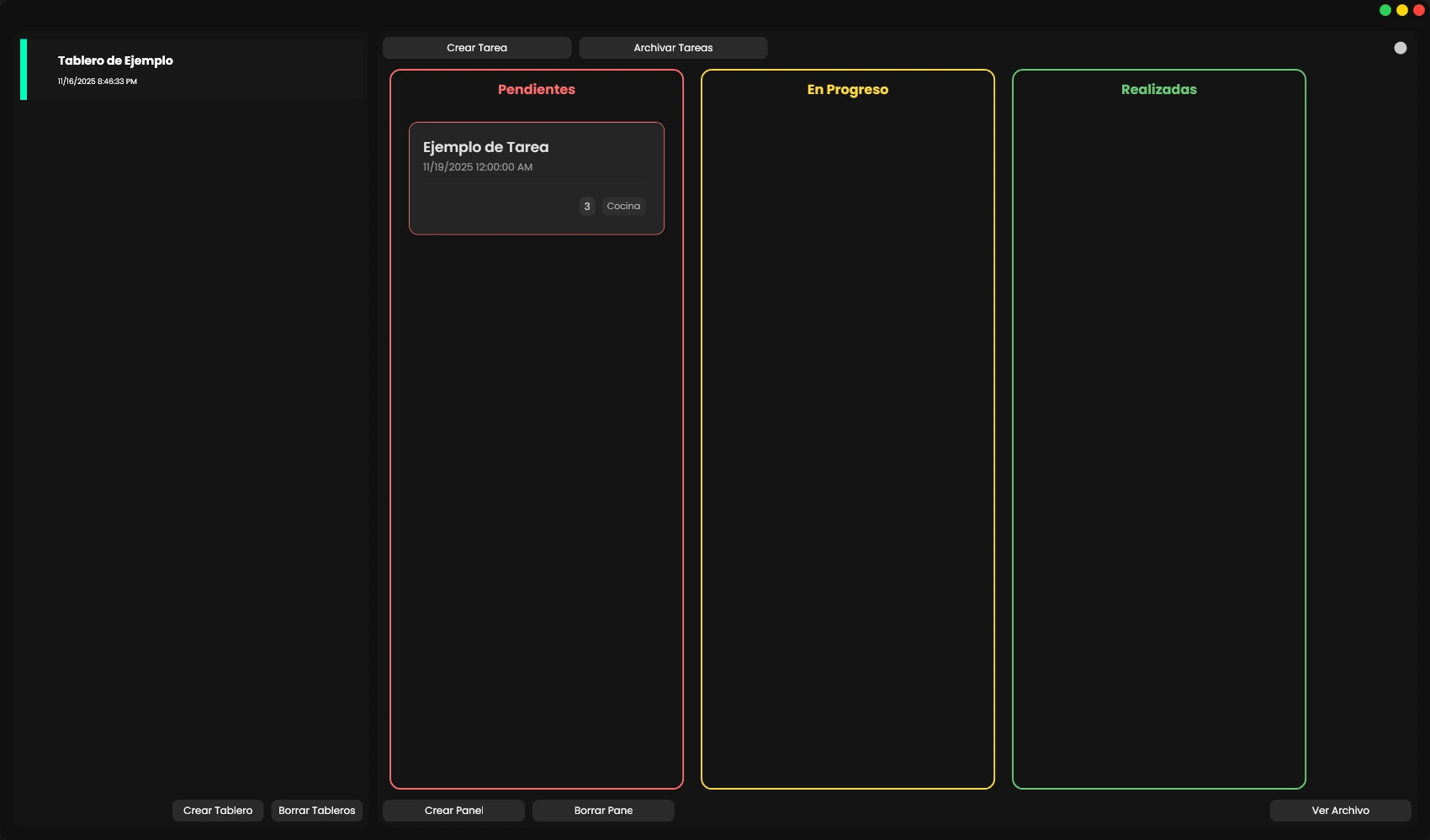 main programm screen